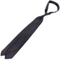 Ancient Madder Silk Tie - Chocolate - Hand-Rolled