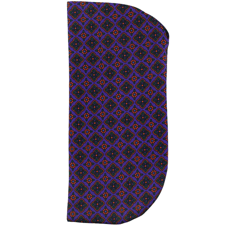 Ancient Madder Silk Glasses Case - Purple