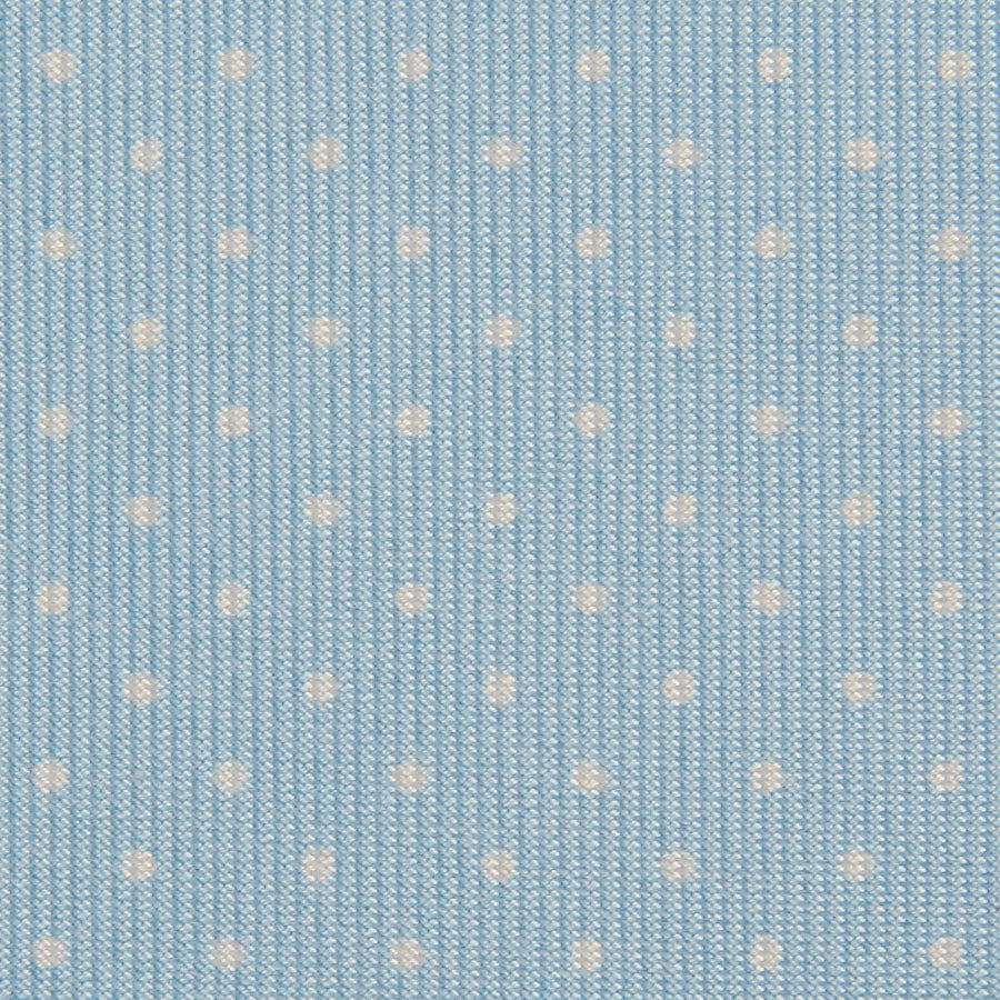 Dotted Printed Silk Bespoke Tie - Pale Blue