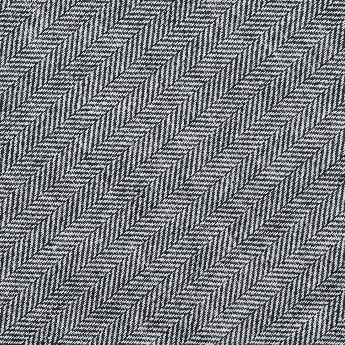 Vintage Herringbone Bespoke Linen / Cotton Tie - Grey