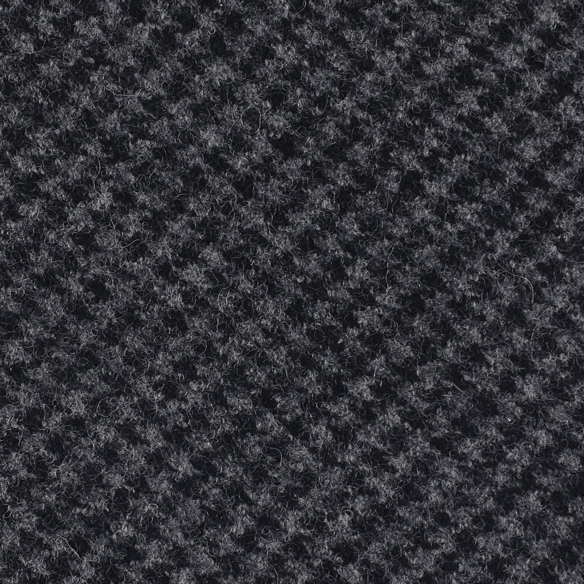 Houndstooth Bespoke Wool Tie - Charcoal