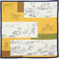 Ukiyo-e Cotton Handkerchief - Yellow