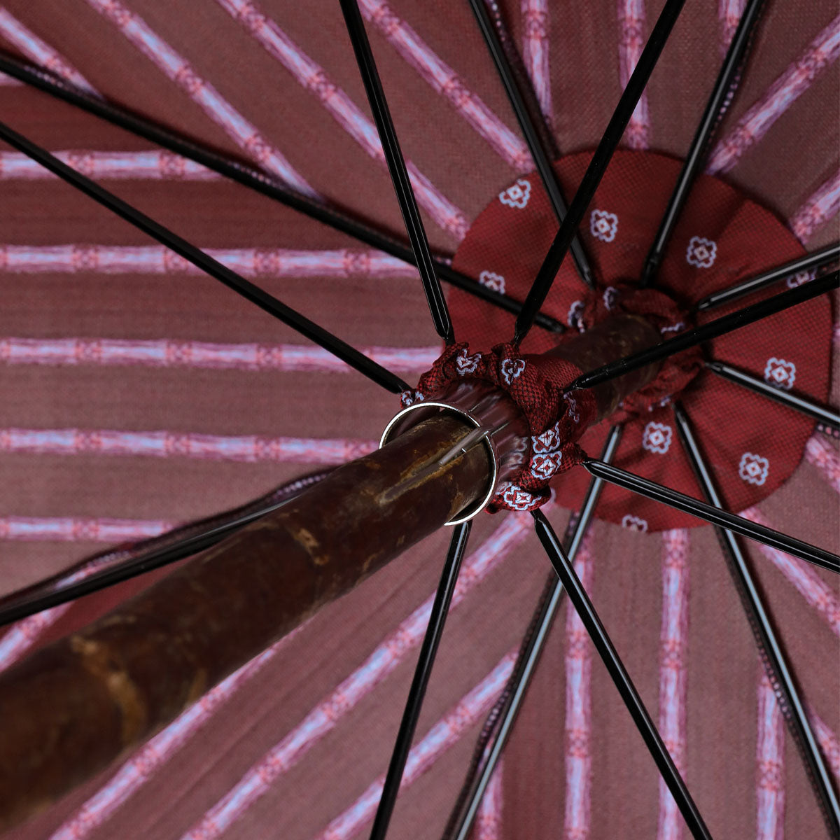 Shibumi x Mario Talarico Umbrella Burgundy Floral - Cherry