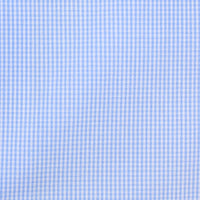 Poplin Houndstooth Semi Spread Shirt - Sky Blue - Regular Fit