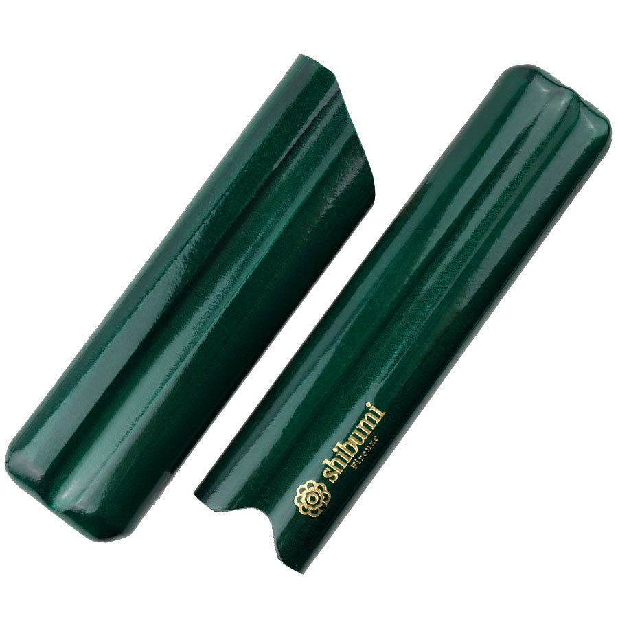 Calfskin Leather Cigar Case - Bottle Green