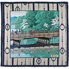 Ukiyo-e Silk Pocket Square - Benkei Bashi - 40x40cm
