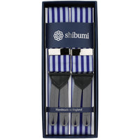 Barathea Braces - Navy / Grey