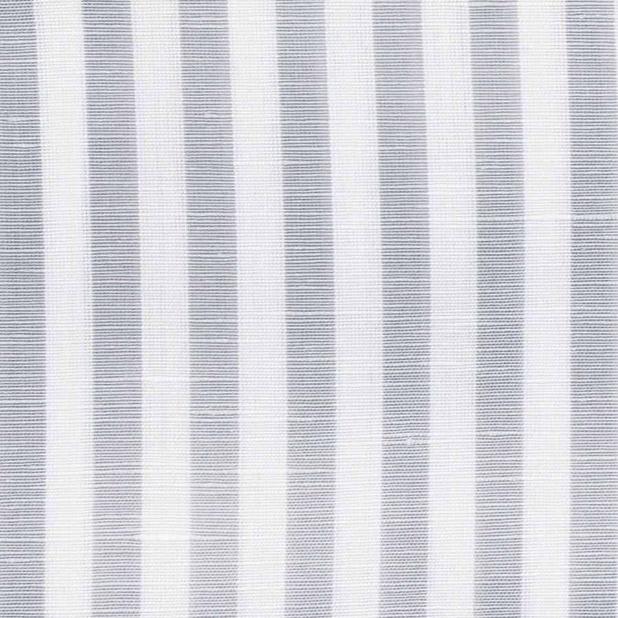 Cotton / Linen Semi Spread Shirt - White / Light Grey