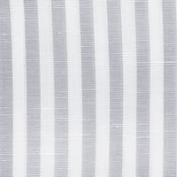 Cotton / Linen Semi Spread Shirt - White / Light Grey