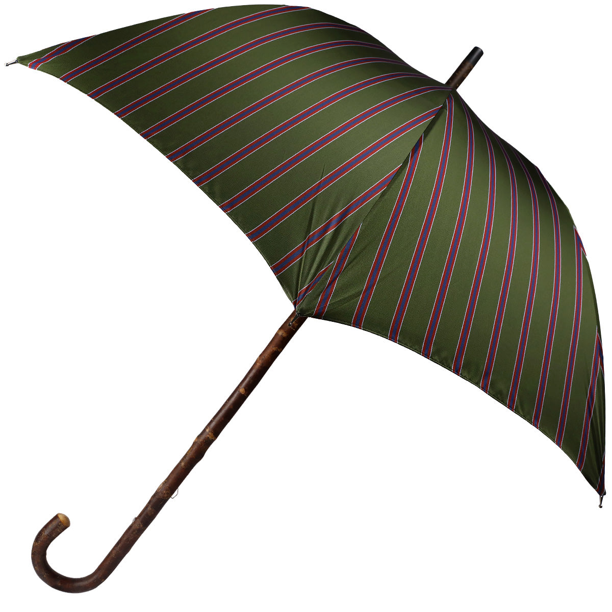 Shibumi x Mario Talarico Umbrella Olive Striped - Cherry