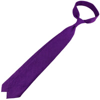 Japanese Ramie Tie - Purple - Hand-Rolled