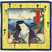 Ukiyo-e Silk Pocket Square - Akashi - 40x40cm