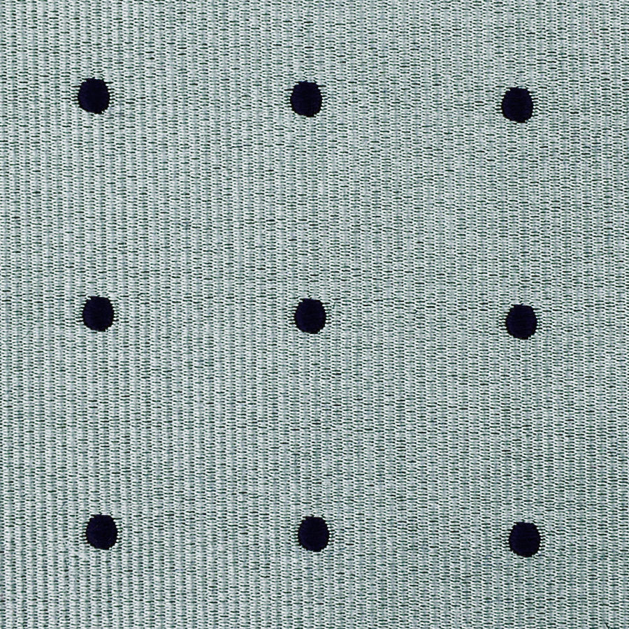 Polka Dot Bespoke Jacquard Silk Tie - Grey / Navy