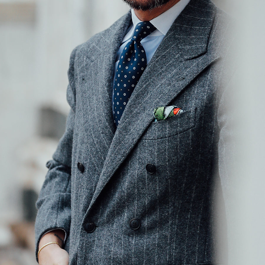 Ukiyo-e Silk Pocket Square - Ukimodo - 40x40cm