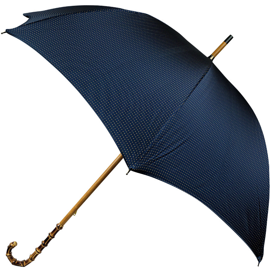 Shibumi x Mario Talarico Umbrella Navy Dots - Bamboo