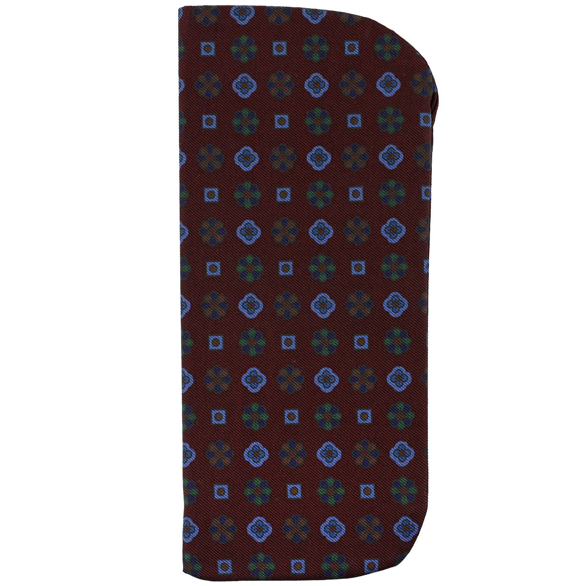 Madder Silk Glasses Case - Burgundy