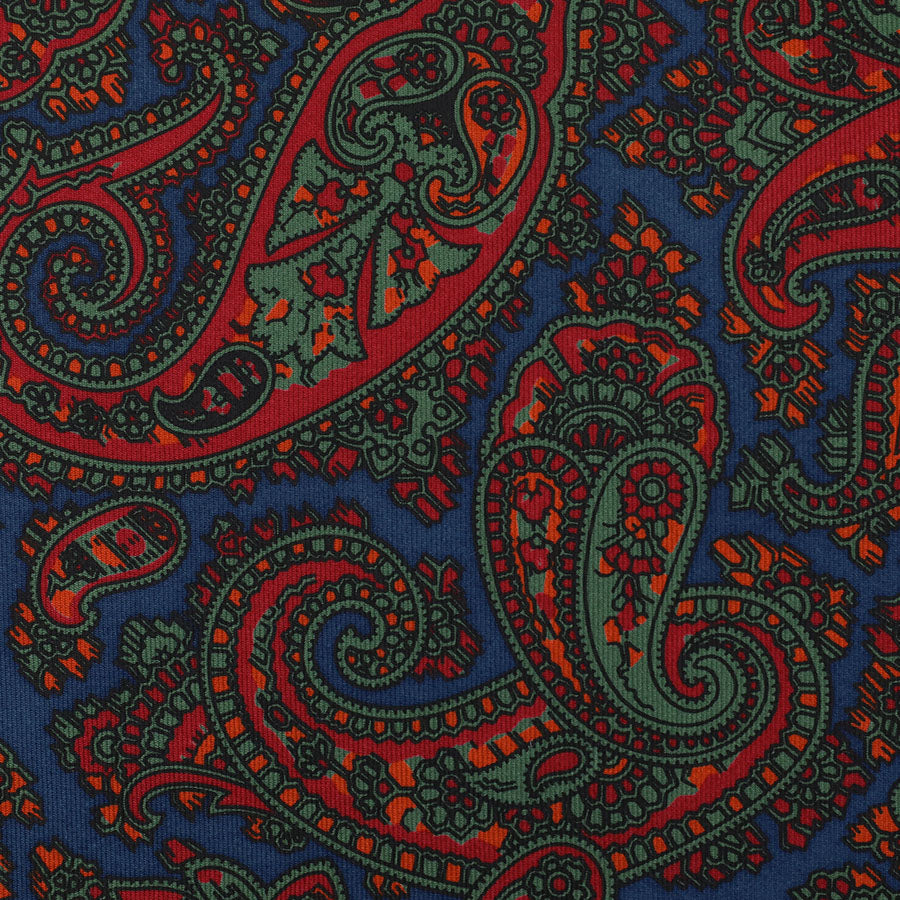 Ancient Madder Silk Bespoke Tie - Navy