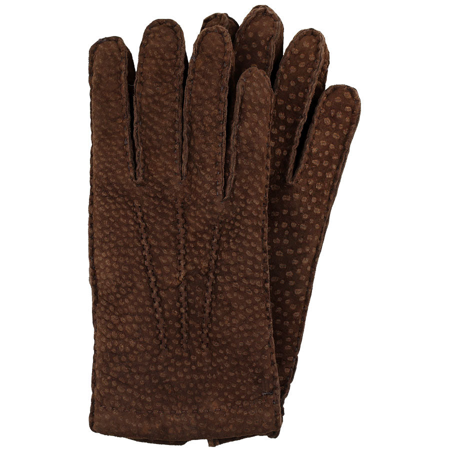 Capybara Gloves With Cashmere Lining - Brown