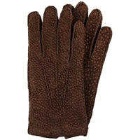 Capybara Gloves With Cashmere Lining - Brown