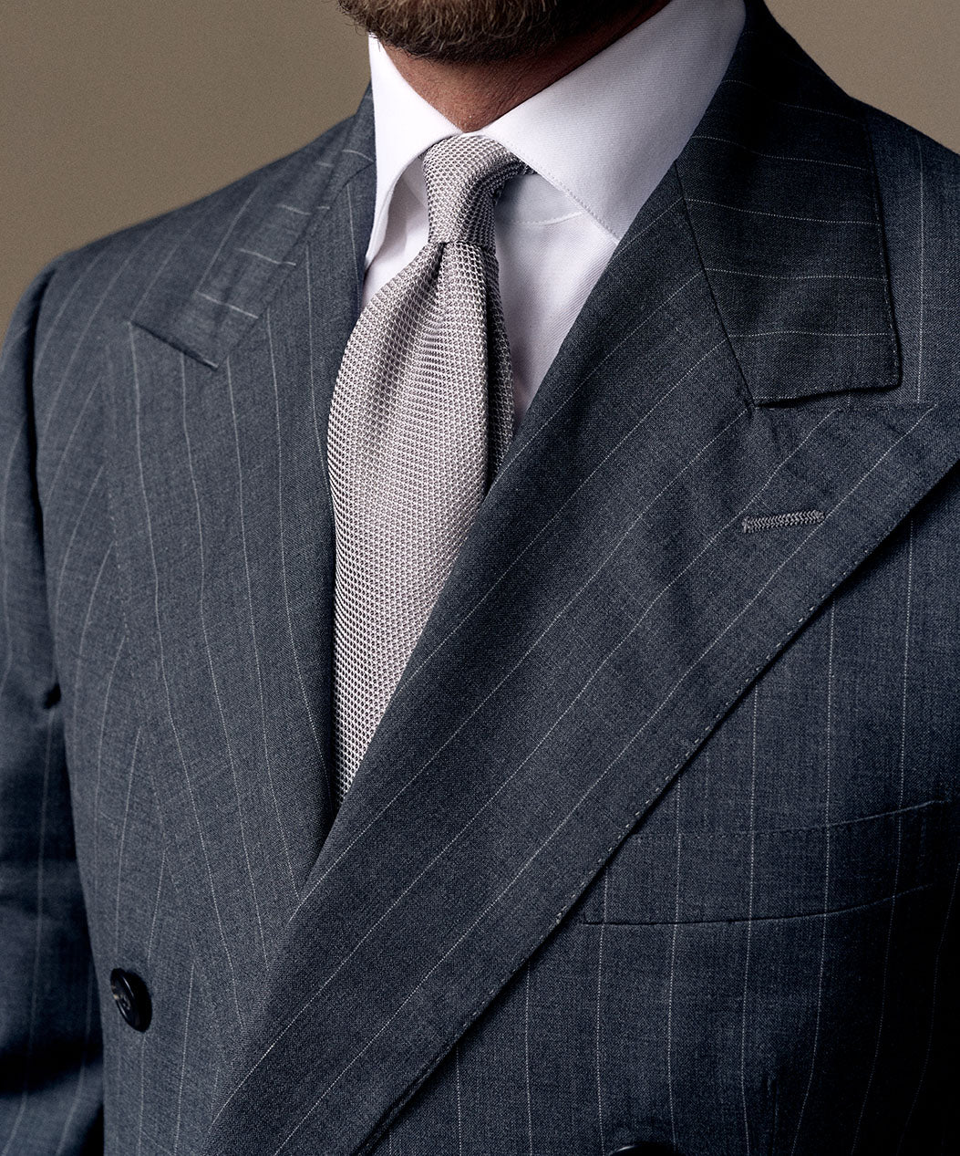 Wedding Set - Silver Grenadine Tie / Pocket Square / Socks