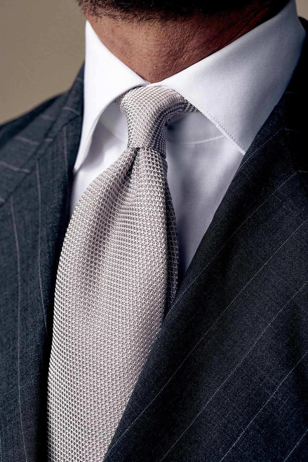 Wedding Set - Silver Grenadine Tie / Pocket Square / Socks