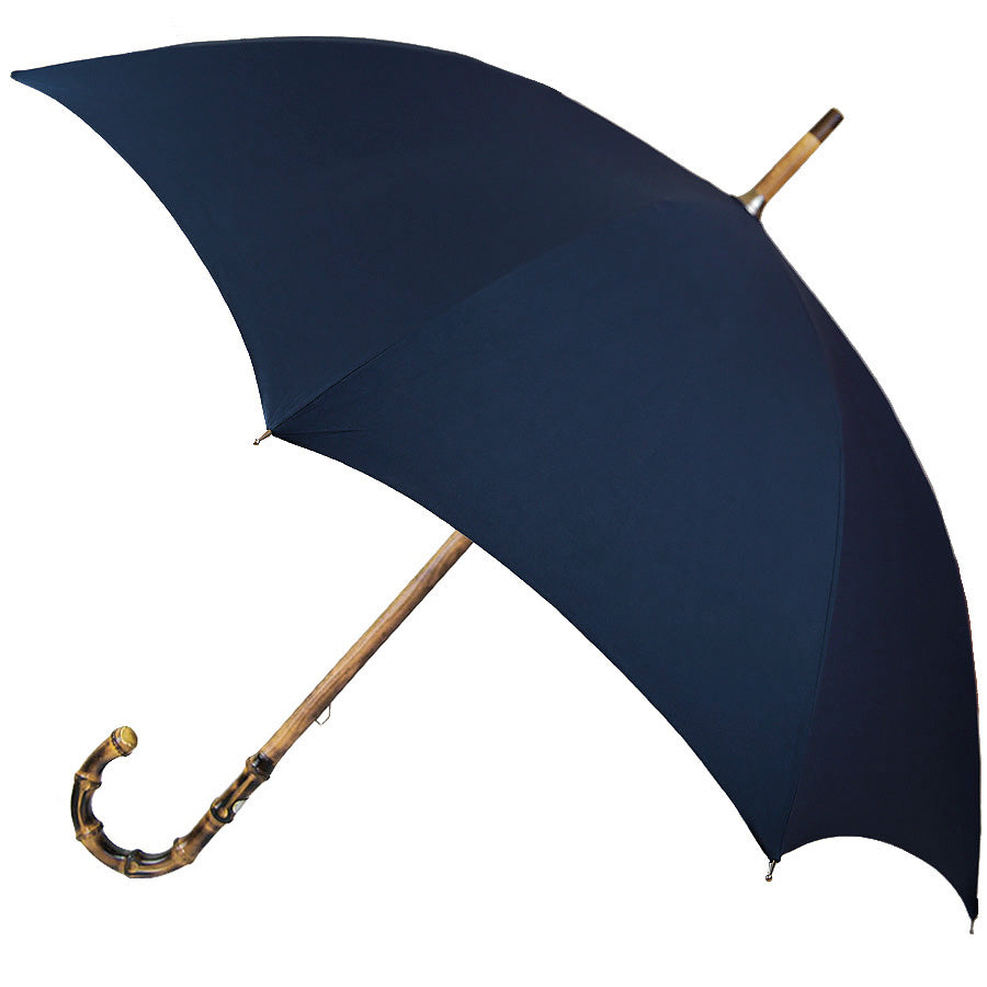 Shibumi x Mario Talarico Plain Navy Umbrella - Bamboo