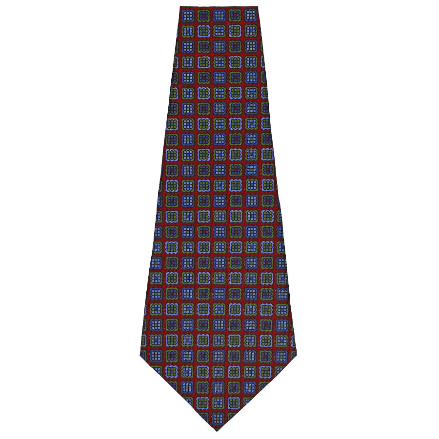 Ancient Madder Silk Bespoke Tie - Cherry