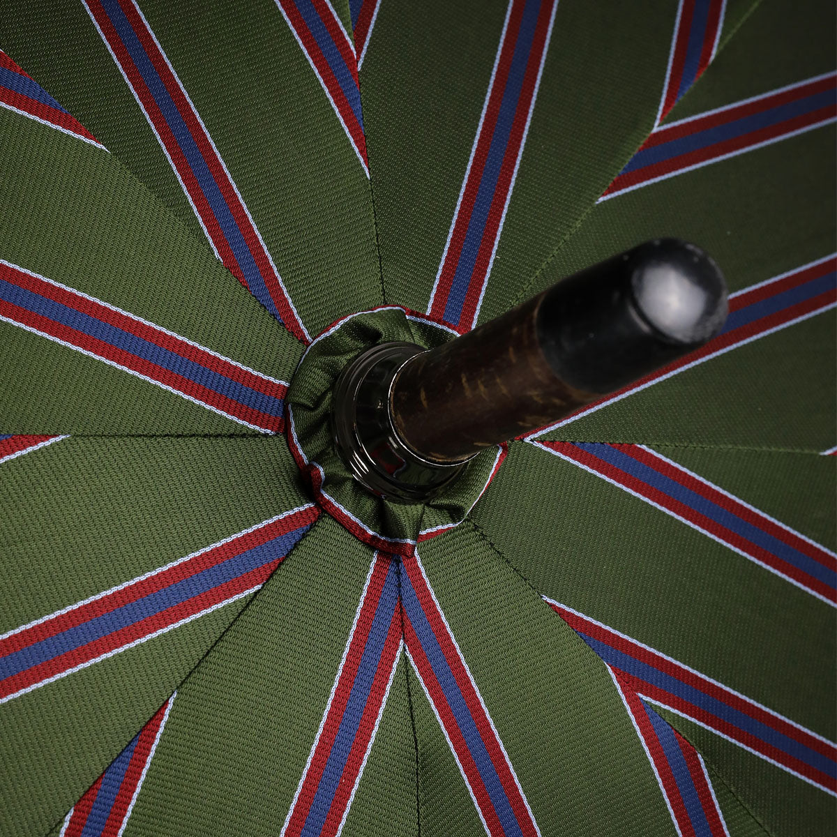 Shibumi x Mario Talarico Umbrella Olive Striped - Cherry