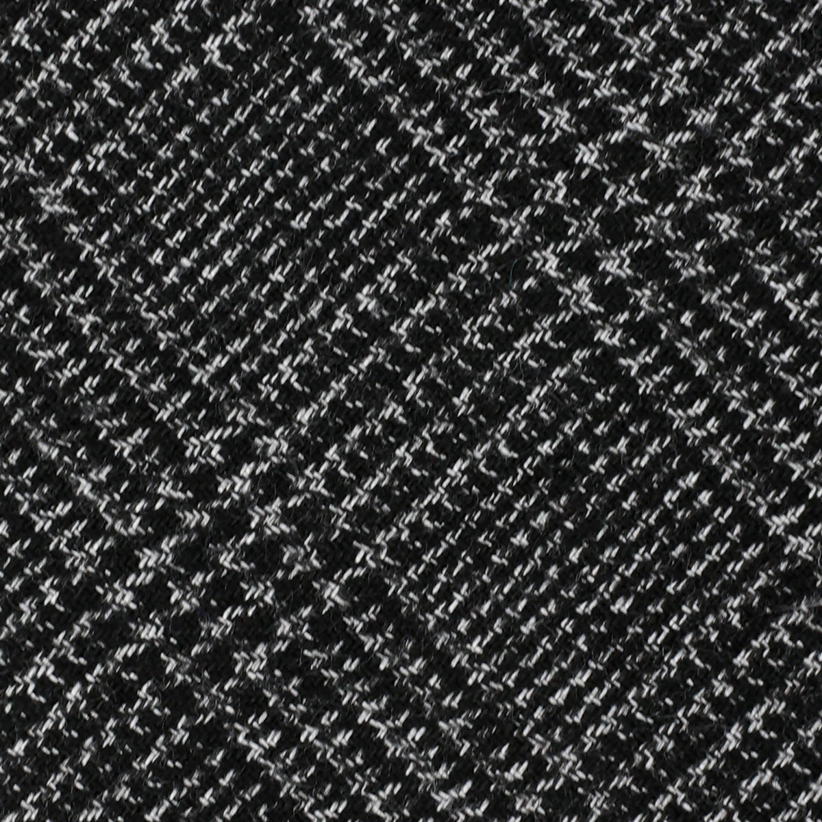 Checked Bespoke Wool Tie - Charcoal
