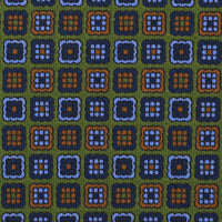 Ancient Madder Silk Bespoke Tie - Olive