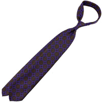 Ancient Madder Silk Tie - Purple - Hand-Rolled