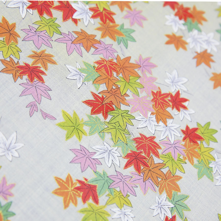 Floral Motif Cotton Handkerchief - Cream