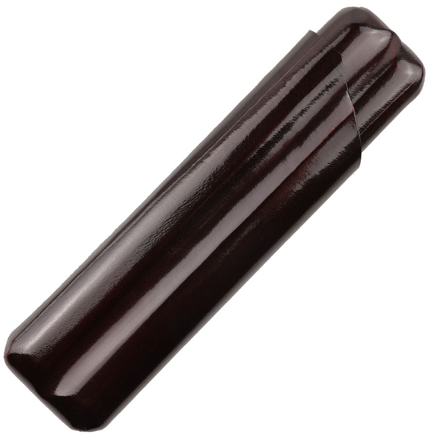 Calfskin Leather Cigar Case - Dark Brown