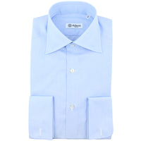Poplin Semi Spread Shirt - Sky Blue - French Cuffs