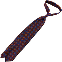 Ancient Madder Silk Tie - Burgundy - Hand-Rolled