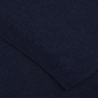 Pure Silk Short Sleeve Polo Shirt - Navy