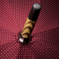 Shibumi x Mario Talarico Umbrella Burgundy Dots - Chestnut