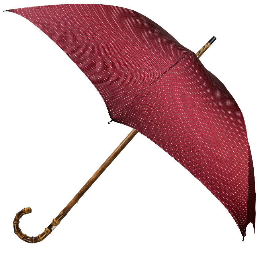 Shibumi x Mario Talarico Umbrella Burgundy Dots - Bamboo