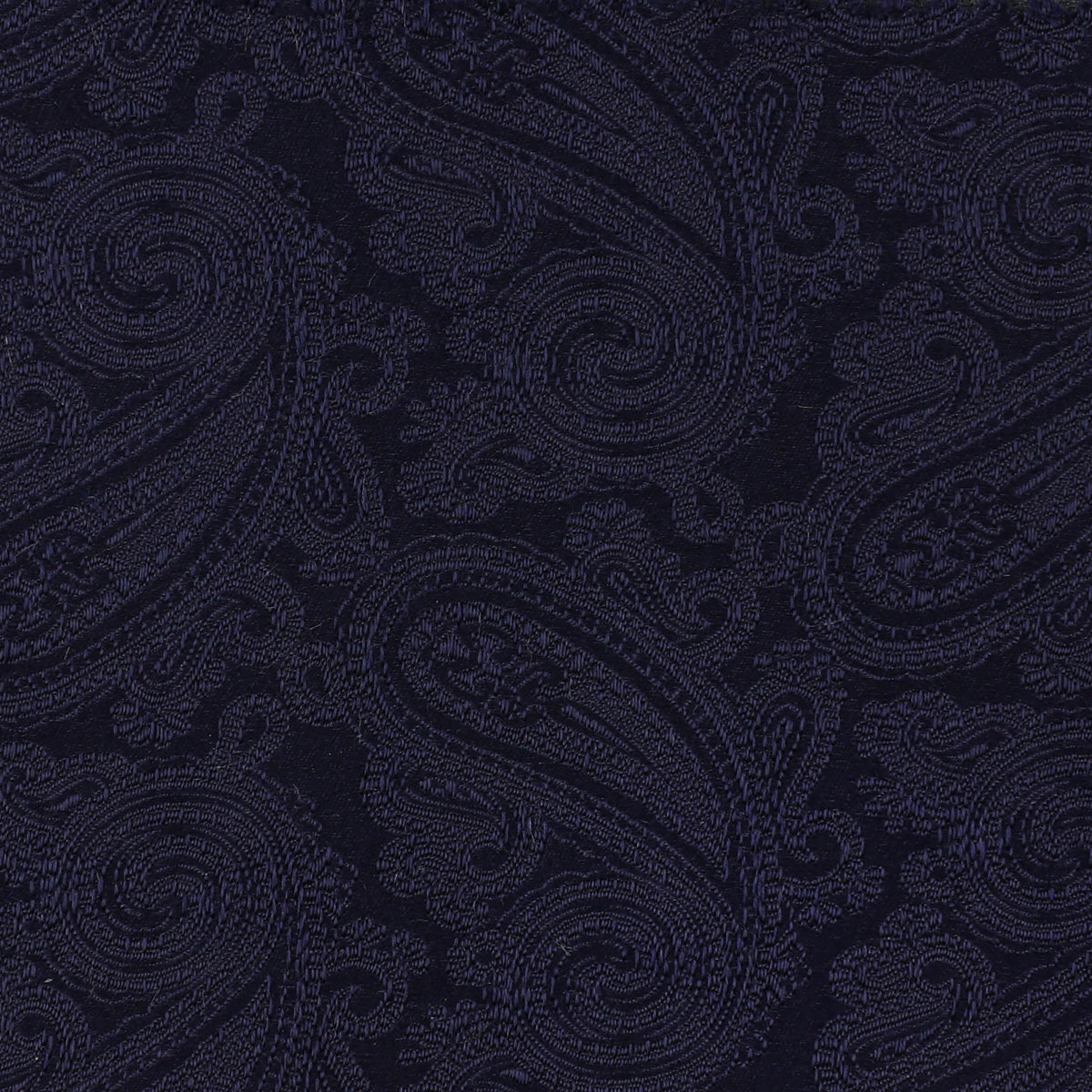 Paisley Jacquard Bespoke Silk Tie - Midnight