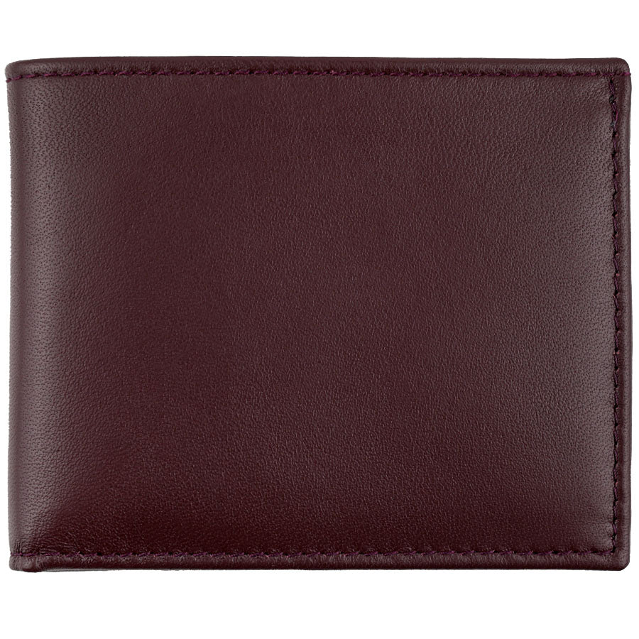 Lambskin Leather Wallet - Burgundy