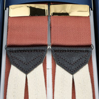 Barathea Braces - Salmon