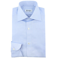 Herringbone Semi Spread Shirt - Sky Blue