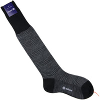 Knee Socks - Glencheck - Black - Wool