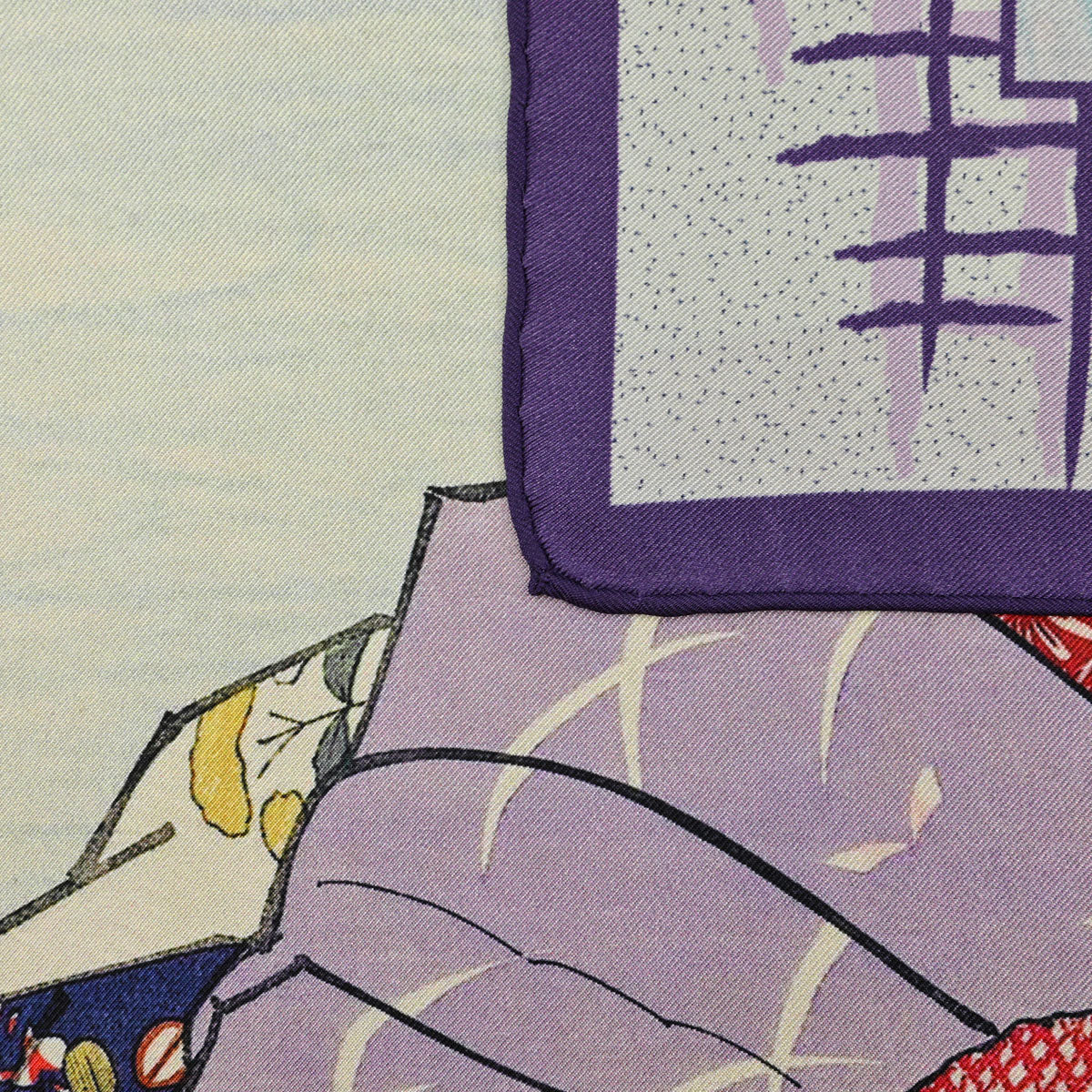 Ukiyo-e Silk Pocket Square - Maiko - 40x40cm
