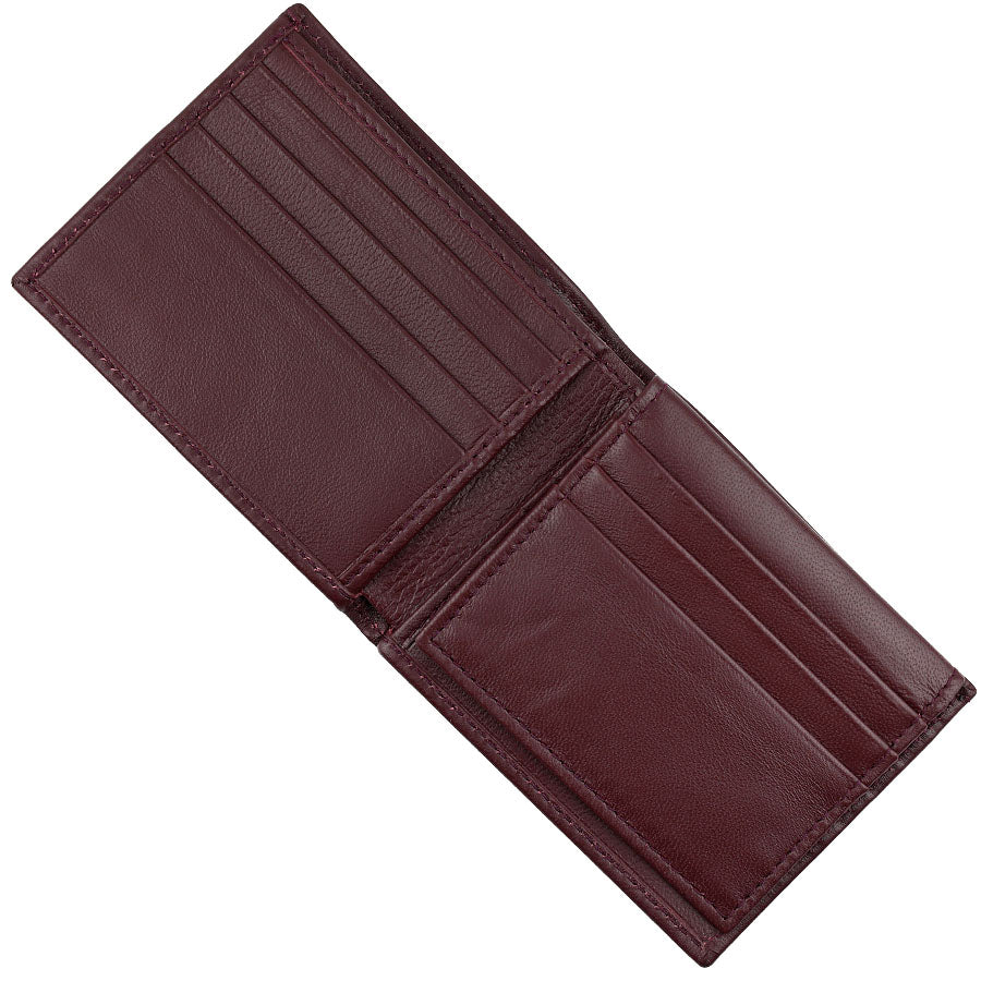 Lambskin Leather Wallet - Burgundy