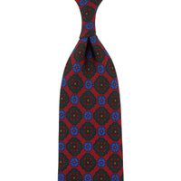 Ancient Madder Silk Tie - Cherry - Hand-Rolled