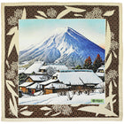 Ukiyo-e Silk Pocket Square - Yoshida No Yukibare - 40x40cm