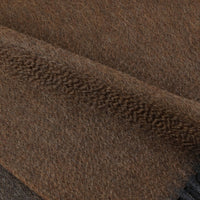 Double-Face Zibellino Cashmere Scarf - Brown / Grey