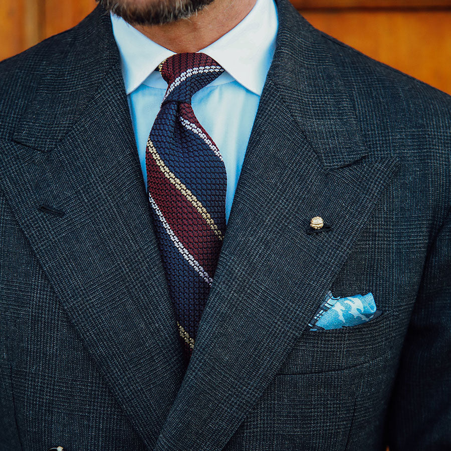 Poplin Semi Spread Shirt - Sky Blue / White - Contrast Collar Shibumi Firenze Poplin Semi Spread Shirt - Sky Blue / White - Contrast Collar Shibumi Firenze