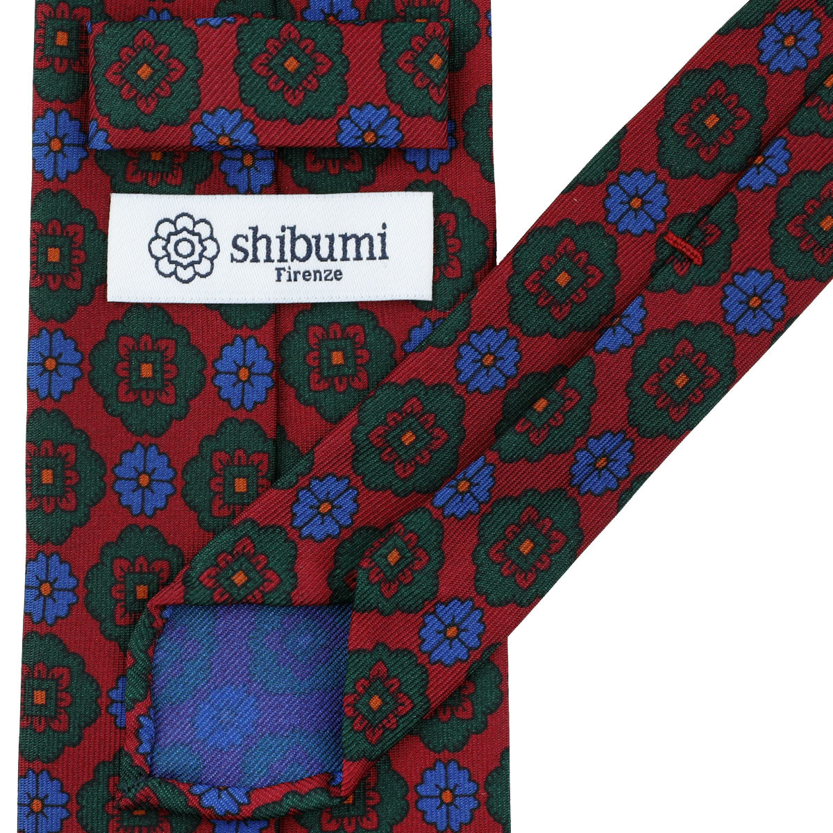 Ancient Madder Silk Tie - Cherry - Hand-Rolled